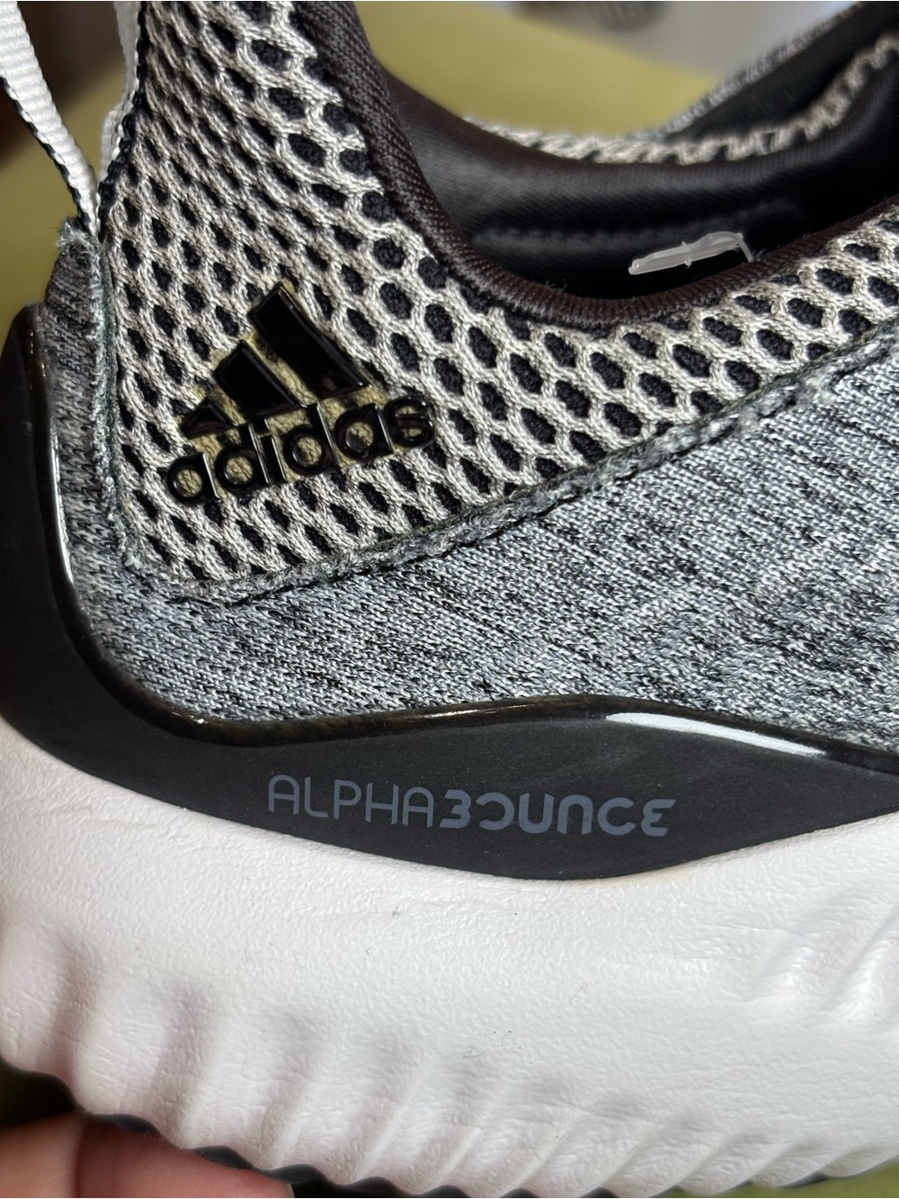 adidas Grey and Black Knit Athletic Sneakers - Picture 4 of 11